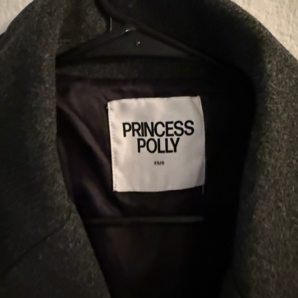 Princess Polly Charcoal Trench Coat - Picture 3 of 4